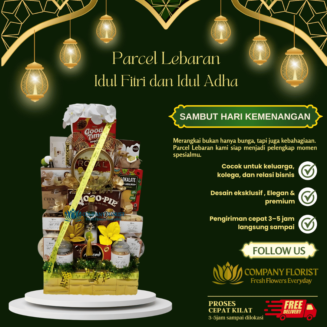 Parcel Snack Lebaran Eksklusif Kemasan Mewah